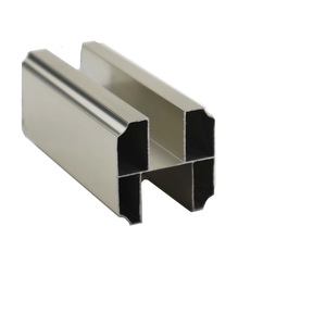 Perfil de Aluminio para División de Baños, Estilo Y, Serie 6000, T351 T851, Color Negro Champán, para Baños Públicos - Product Image 3