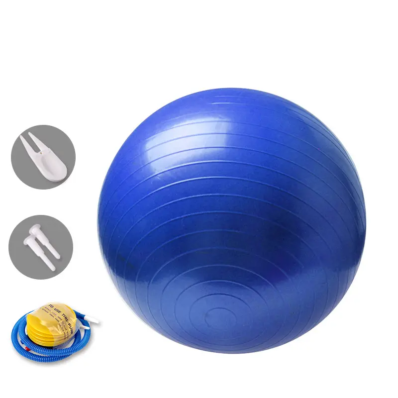 PVC personalizzato equilibrio esercizio palla palestra casa Fitness Yoga Pilates palla svizzera 75cm con pompa