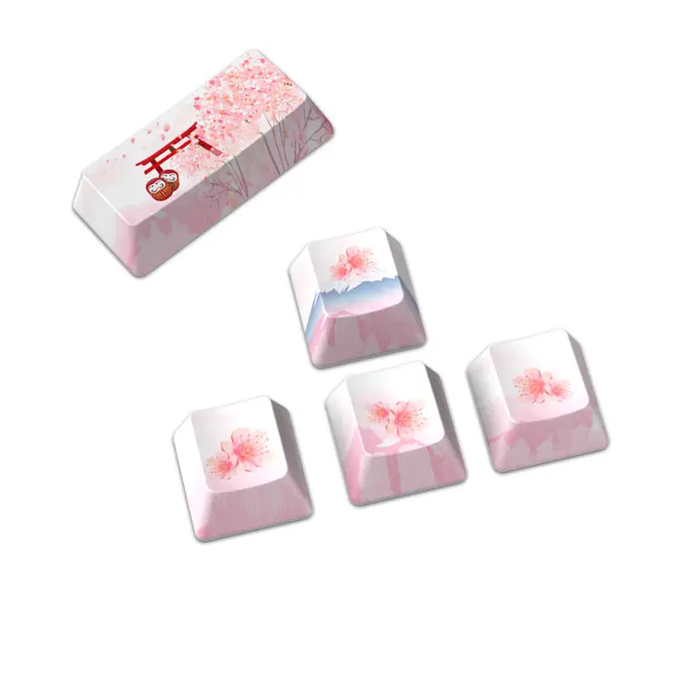 127 key set PBT double color injection keycap personalized key cap for 61/64/68/72/75/84/87/96/104/108 key mechanical keyboard