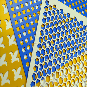 Maille métallique <span class=keywords><strong>perforée</strong></span> décorative à trous carrés/triangulaires/en forme d'écailles de poisson avec services de découpe et de pliage, épaisseur de 0,5 à 6 mm - Product Image 6