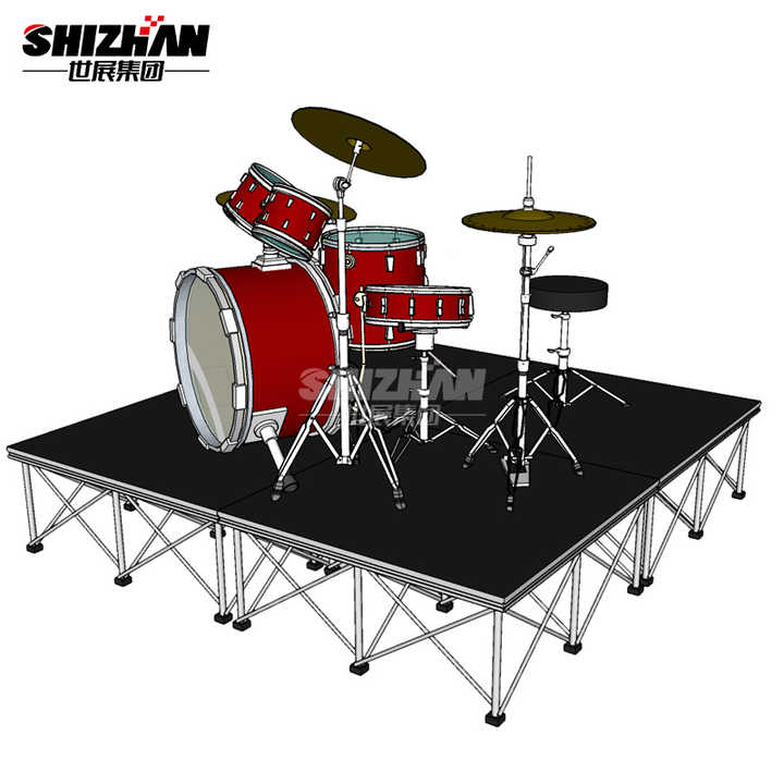 4x8 Drum Riser Platform - Elevate Your Performance Stage