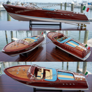 RIVA AQUARAMA - Bateau à moteur en bois de style nautique classique - Décoration d'intérieur - Modèle régional européen - SB0004P-50 - Origine Vietnam - Product Image 3