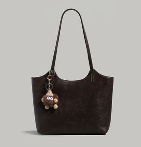 Bolso Tote de Hombro Portátil de Gran Capacidad, Estilo Retro 2026, Textura de Cuero Suave, Asa Única, Estilo Moderno - Product Image 6