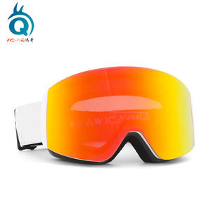 Xqhz Lunettes de ski pour enfants, double couche anti-buée, grand cylindre en TPU, taille unique, blanc pour enfants - Product Image 2