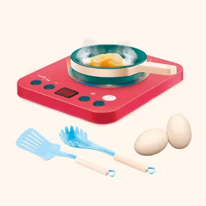 어린이 미니 전자기로 튀긴 계란 세트 장난감 전기 유도 밥솥 장난감 HC520795