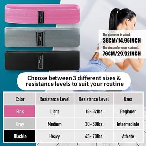 Custom logo fitness elastiekjes, weerstandsbanden voor oefeningen, training, workout, yoga, gym, bodybuilding, set, S/<span class=keywords><strong>M</strong></span>/L - Product Image 2