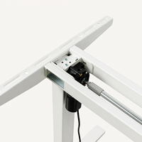 Cadre de bureau électrique moderne à moteur unique, réglable en hauteur sur 2 niveaux, pour position assise ou debout, ergonomique, pour bureau à domicile, base métallique