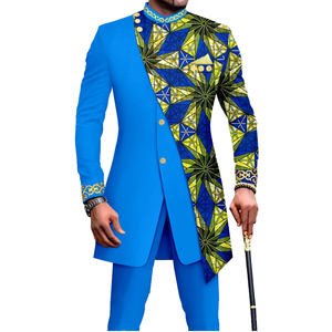 Conjunto Casual de Dos Piezas para Hombre Africano, Tejido de Primavera, 100% Fibra de Bambú, Modelo 3094 - Product Image 2