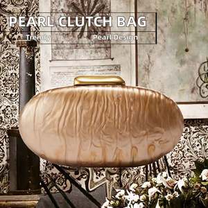 Nova Bolsa de Noite Feminina, Bolsa de Mano en Cuero Suave Hecha a Mano, Estilo Antiguo, Bolsa con Cierre para Damas - Product Image 2