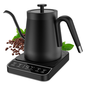 Bouilloire en acier inoxydable 0,8 L, bouilloire à col de cygne pour café et thé, bouilloire multifonction avec infuseur à thé - Product Image 4
