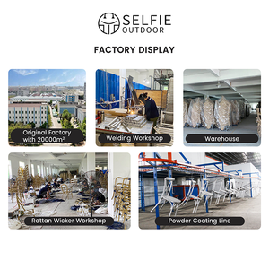 Chaise de salle à manger d'extérieur en rotin moderne, imperméable, empilable, légère et durable pour hôtel, restaurant, café, école, parc et villa - Product Image 6