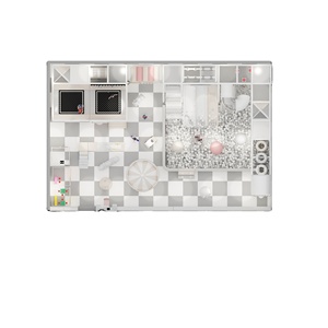 Parque Infantil Interior Personalizado con Piscina de Pelotas, Tobogán y Casa de Juegos para Niños, Tema Blanco, Material PP - Product Image 2