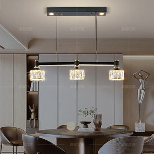 Lámpara de araña moderna de cristal con múltiples cabezales, fuente de luz LED E27, forma redonda, para sala de estar, comedor, dormitorio, pasillo - Product Image 2