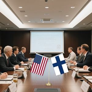 Финский флаг настольный флаг синий и белый крест классический дизайн кафе стол для создания свежей атмосферы украшения - Product Image 5