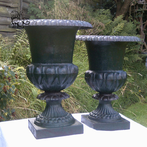 <span class=keywords><strong>Maceta</strong></span> Grande de Metal para Jardín, Decoración de Hogar de Alta Calidad BLVE, Florero de <span class=keywords><strong>Hierro</strong></span> Fundido Antiguo en Venta - Product Image 4