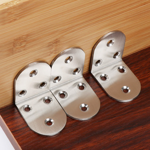 Soporte de esquina de acero inoxidable Haidibosi en forma de L de 3 a 4 orificios para conectores de tableros de madera - Product Image 4