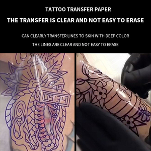 50 Piezas de Película Transparente para Transferencia de Tatuajes, Fácil de Usar, Película Térmica para Copiar Plantillas, para Suministros de Arte Corporal - Product Image 4
