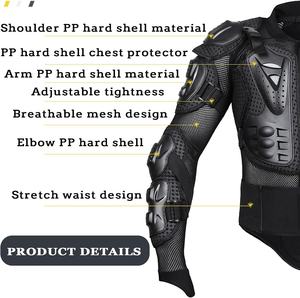 성인용 오토바이 전신 갑옷 재킷, 충격 흡수 스펀지 및 넥 브레이스 디자인 가슴 보호대 - Product Image 5