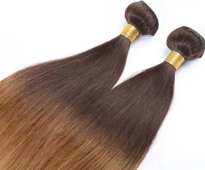 Hot Sale Wholesale Price 10-30 Inch Colored Straight 100% Human Virgin Raw Remy Hair Machine Hair Bundle For Woman