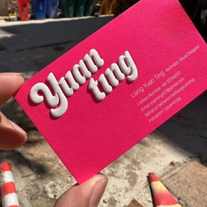 맞춤형 디자인 크리에이티브 엠보싱 전문 종이 인사말 카드 양각 인쇄 선물 인사말 명함 - Product Image 5