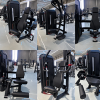 Presse à jambes horizontale professionnelle avec résistance par pile de poids pour le renforcement des quadriceps, des fessiers et des ischio-jambiers en centre de fitness