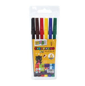 Ensemble de stylos marqueurs pour enfants personnalisés, non toxiques, lavables, à pointe en fibre, pour dessin et peinture à l'eau, Bonwins Bw-bb6, ronds/triangulaires/hexagonaux - Product Image 1