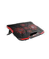 ICE COOREL usine OEM ou ODM accessoires informatiques coussin de refroidissement pour ordinateur portable maille de fer avec 2 USB et contrôleur de vitesse de ventilateur