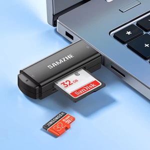 SAMZHE Lector de Tarjetas SD/microSD Externo USB-A 2.0 2 en 1 Compatible con DSLR, iPhone, PC, Laptop, Cámara para Coche y Dron - Material ABS - Product Image 4