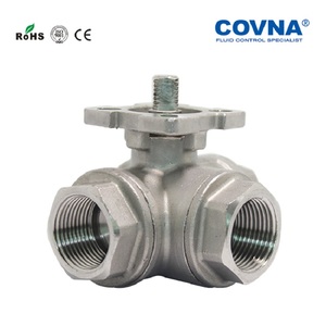 Válvula de Bola Motorizada COVNA DN15 de 1/2 Pulgada, Acero Inoxidable CF8M, 1000WOG, Puerto L - Product Image 6