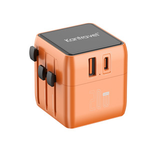 Adaptador <span class=keywords><strong>Universal</strong></span> Mini USB + Type-C 20WPD, Carregador Multifuncional de Viagem, Adaptador Internacional <span class=keywords><strong>Universal</strong></span> - Product Image 3