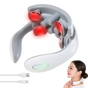 Masseur de cou sans fil portable, 6 modes, 15 niveaux, avec chaleur, pour la relaxation du cou et des épaules - Product Image 1