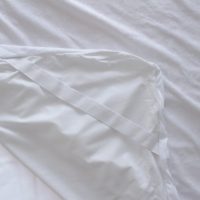 Couleur blanche bambou Polyester imperméable Jersey éponge drap-housse ensemble de literie housse de protection de matelas