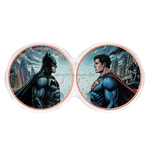 Lot de capsules à double pièce en gros, pièce souvenir en cuivre pur de 1 oz, thème super-héros, fabricant - Product Image 1