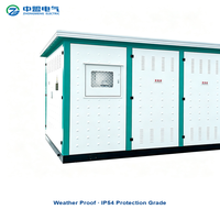 Poste de transformateur compact 35 kV/0,4 kV 800 kVA, entièrement scellé, type boîtier extérieur, distribution d'énergie certifiée IEC