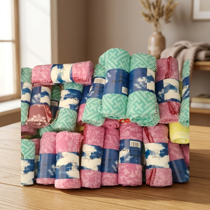 Tissu imprimé polaire, couverture en tricot solide, 180gsm, Stock en gros - Product Image 2