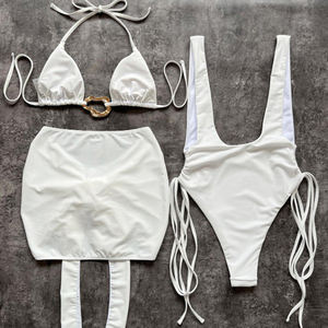 ชุดว่ายน้ำบูติก3ชิ้นสำหรับเด็กผู้หญิงเสื้อผ้าชายหาดฤดูร้อน YY6367ออกแบบได้ตามต้องการ - Product Image 5