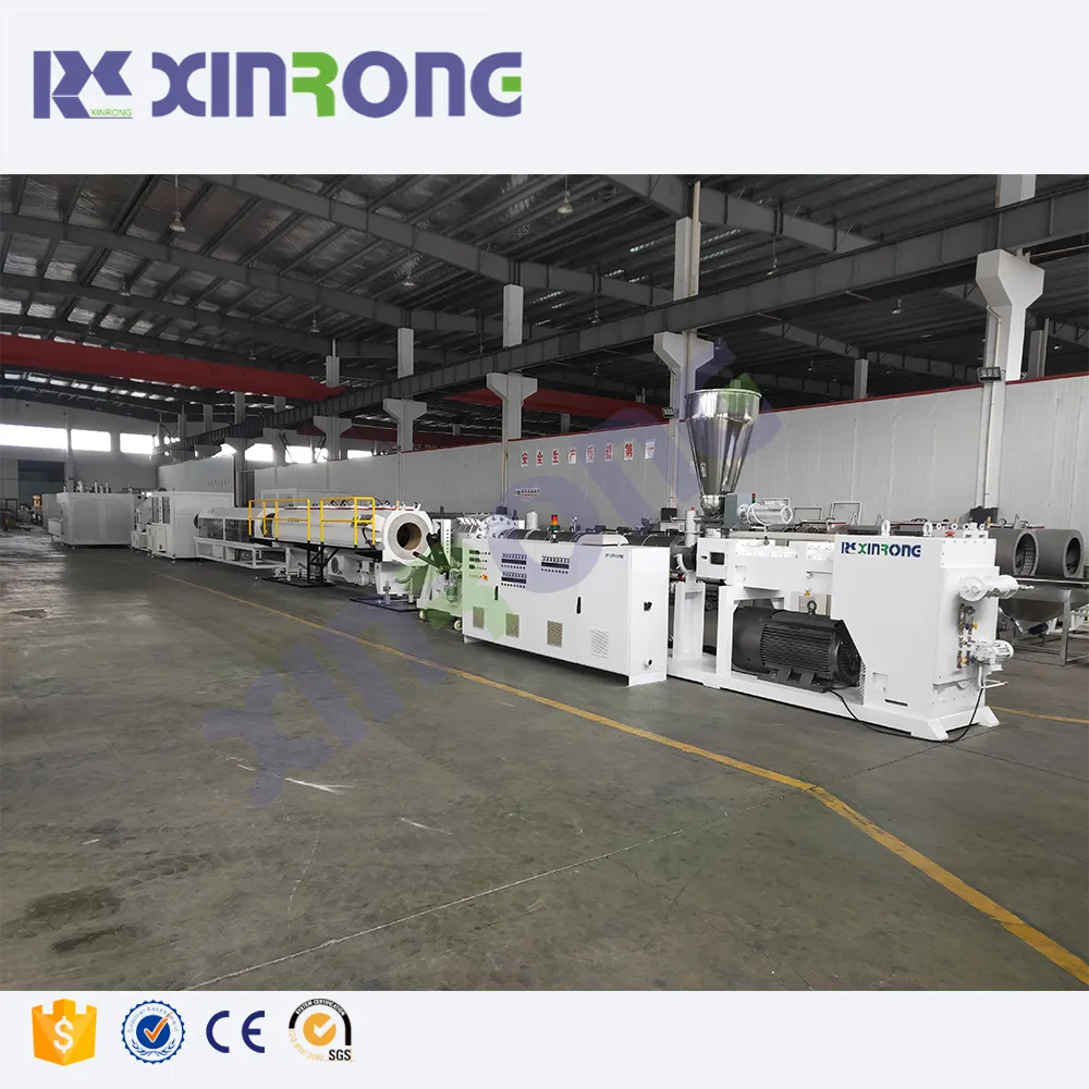 Zhangjiagang-Suministro de fábrica xinrong, máquina de tuberías de PVC de alta calidad, línea de fabricación de tuberías de agua
