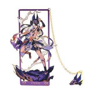 Expédition rapide <span class=keywords><strong>Genshin</strong></span> <span class=keywords><strong>Impact</strong></span> signets promotionnel étudiant <span class=keywords><strong>livre</strong></span> dossier dessin animé Anime imprimé papeterie métal signet - Product Image 6
