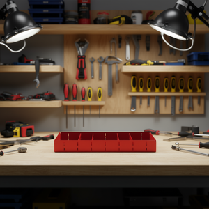 Bandeja Roja para Almacenamiento de Herramientas 5002 RL1 con Divisores para Organización de Taller - Product Image 3