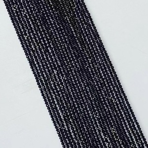 Fatingna Jewelry Wholesale High Quality Natural Cut <strong>Black</strong> Spinel Strand <strong>Beads</strong> for DIY Women Men Bracelet Necklace - Product Image 3