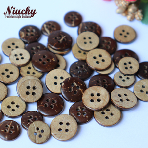 9Mm-25Mm 4 Lỗ Một Lớp Dừ<span class=keywords><strong>a</strong></span> Tự Nhiên Nút Cho May Áo Sơ Mi Cardigan Áo Len Chất Lượng Tốt Dừ<span class=keywords><strong>a</strong></span> Phụ Kiện Quần Áo - Product Image 5