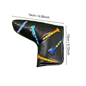 Couvre-têtes de clubs de golf en cuir avec logo personnalisé pour driver et <span class=keywords><strong>putter</strong></span> - Product Image 5