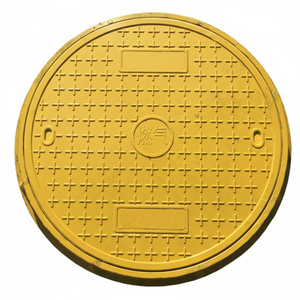 Couvercle de regard en fonte ductile SG Brand EN124 D400 43kg noir avec taille et forme personnalisées pour la sécurité routière et le drainage - Product Image 1