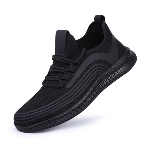 Zapatos de Seguridad de Fábrica China, Zapatos de Seguridad Transpirables con Superficie de Malla Negra, Certificación CE, Anti-Impactos, Anti-Pinchazos - Product Image 3