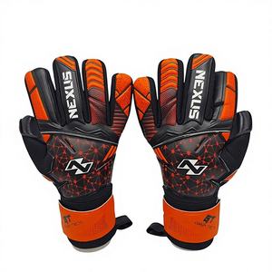 Gants de gardien de but de football personnalisés de haute qualité, cuir respirant, latex naturel, doigts antidérapants, protection extérieure - Product Image 1