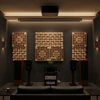 Diffuseurs acoustiques modernes en bois personnalisables en gros pour l'extérieur et les salons – Panneaux insonorisants muraux et de plafond