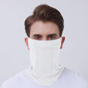 Bán Buôn Tùy Chỉnh Nylon UPF 50 + UV Bảo Vệ Cổ Gaiter Tai Vòng Mặt Khăn Mặt Nạ Khăn Quàng Mùa Hè Mạng Che Mặt Với Tai Vòng - Product Image 6