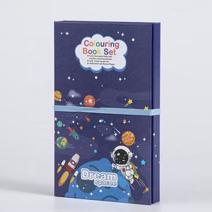 Gran oferta, juego de libros de impresión de libros para colorear bonitos con 8 lápices, libro de notas de arte para rascar mágico y plantilla para niños - Product Image 1