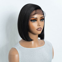 Perruque Synthétique REBECCA pour Fabricant, Vente en Gros, Perruques Synthétiques Pixie Bob Résistantes à la Chaleur Haute Température, Courtes