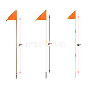 Fibra de seguridad naranja diferentes tamaños fibra de vidrio triángulo bandera - Product Image 1